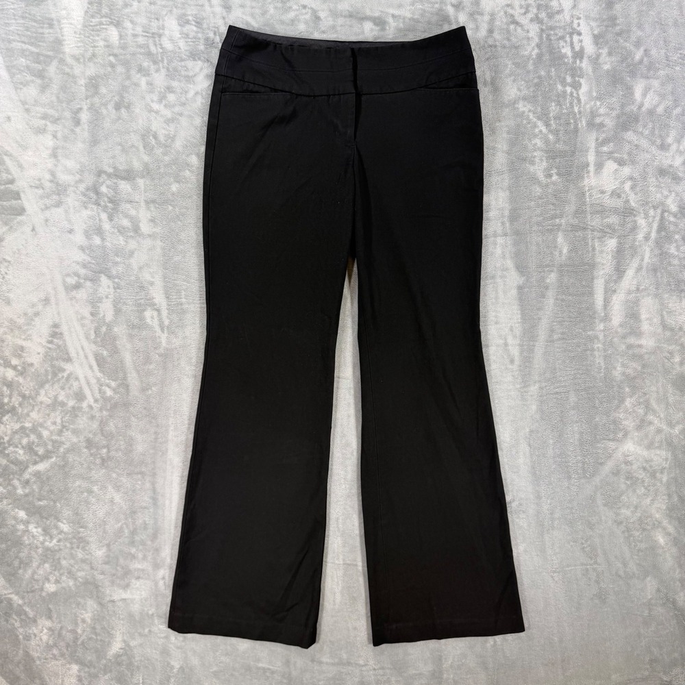Express Editor Bootcut Dress Pants Womens Size 6R Black Trousers